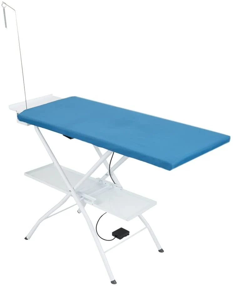 Asse da stiro professionale rettangolare aspirante e riscaldata con termostato, modello AS02 (112x50 cm)