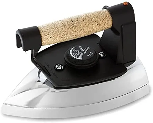 Ferro da stiro professionale a secco “Stir Sat” FR04 con piastra satinata Made in Italy Garanzia 5 anni