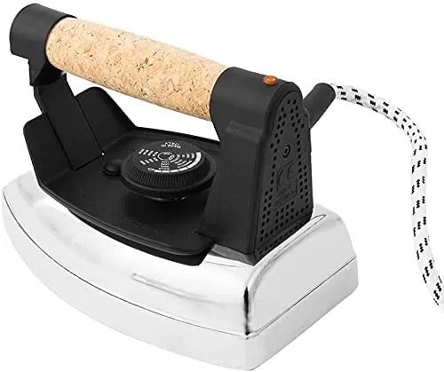 Ferro da stiro professionale a secco “Stir Sat” FR04 con piastra satinata Made in Italy Garanzia 5 anni