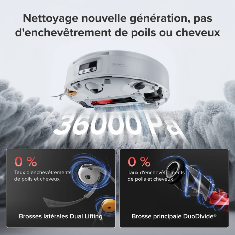 Roborock Saros 20 Flow Complete - Système autonettoyant pressurisé SpiraFlow™ 2.0
