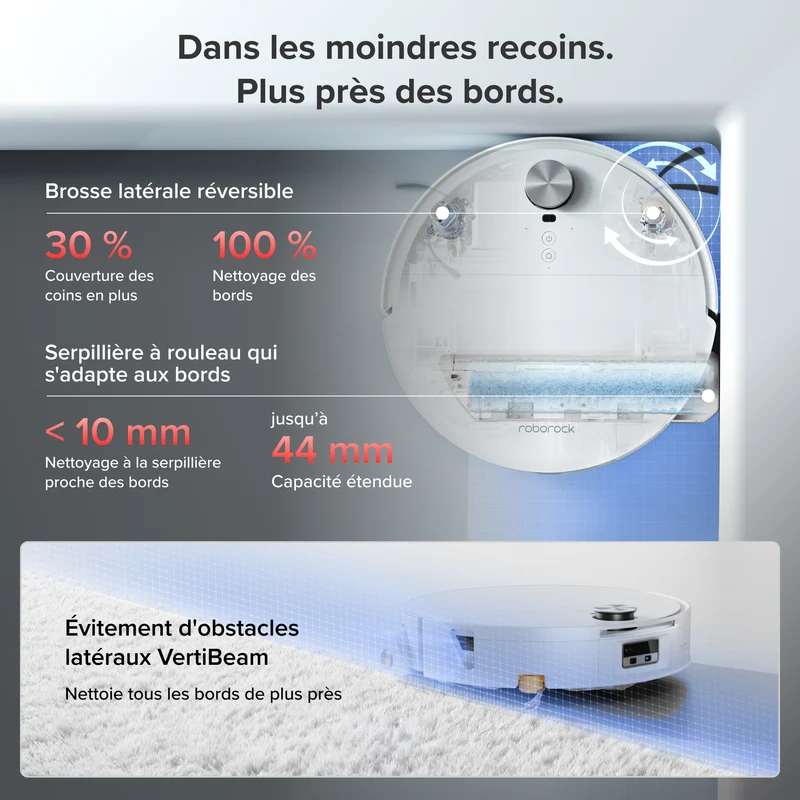 Roborock Saros 20 Flow Complete - Système autonettoyant pressurisé SpiraFlow™ 2.0