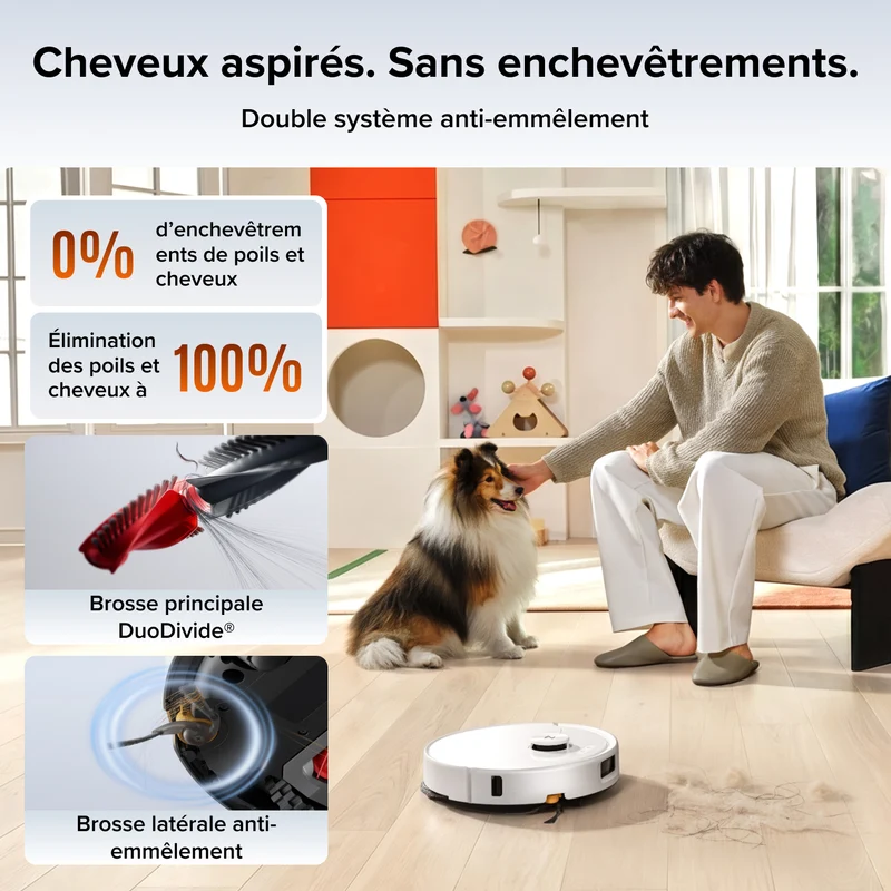 Aspirateur robot Roborock Qrevo 2 Pro avec retrait automatique des serpillières