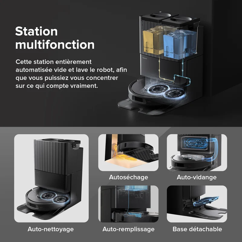 [Reconditionné] Roborock Qrevo S robot aspirateur laveur avec station multifonction