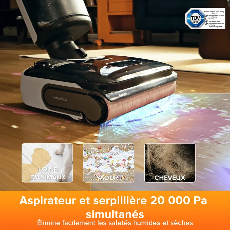 Roborock F25 LT aspirateur laveur sans fil sec et humide