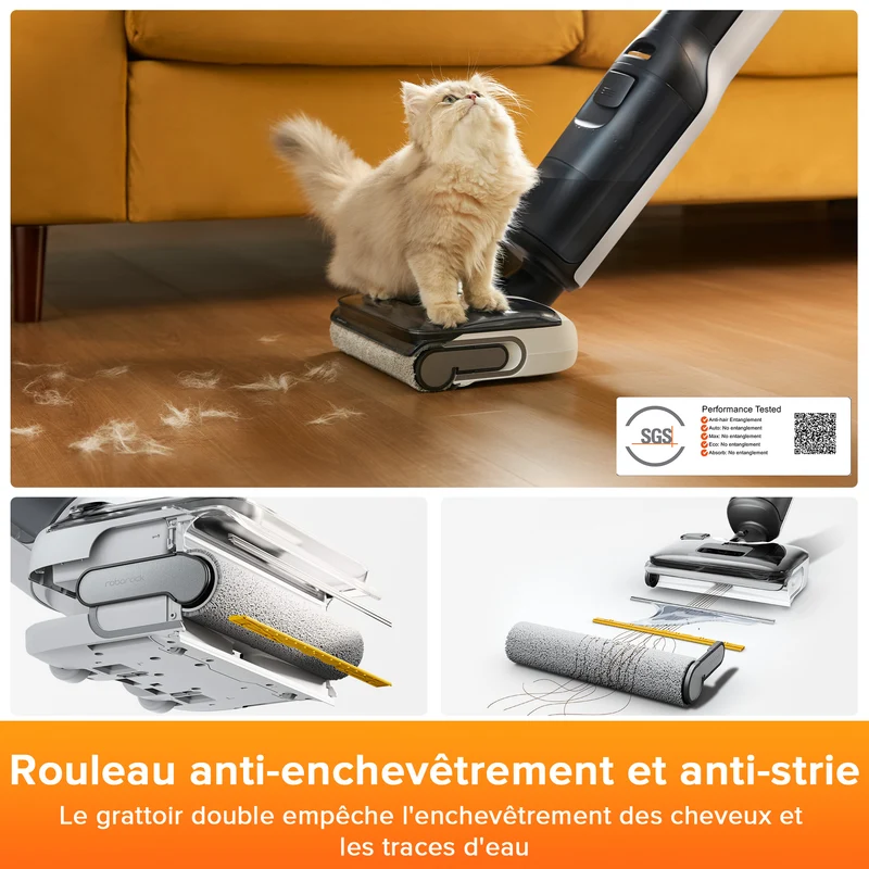 Roborock F25 LT aspirateur laveur sans fil sec et humide