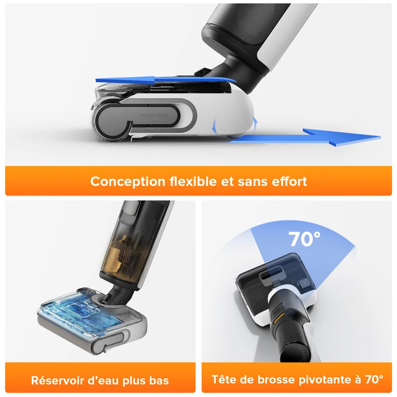 Roborock F25 LT aspirateur laveur sans fil sec et humide