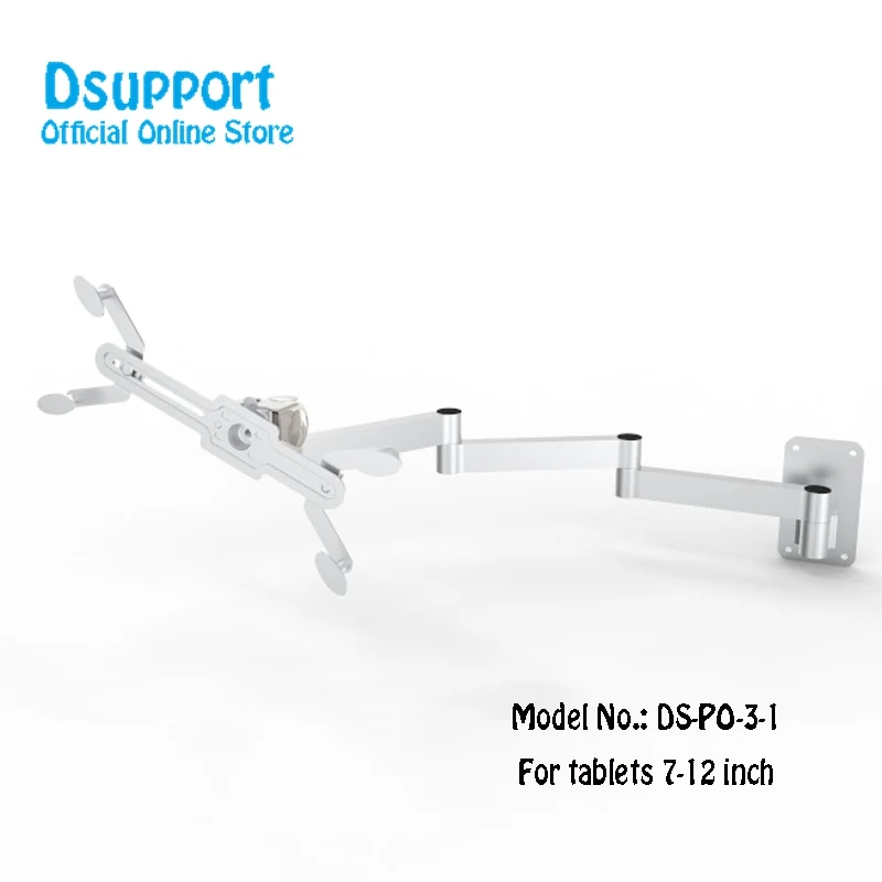 Full Motion Tablet Holder – 7–12" Wall, Ceiling & Desk Mount Metal Bracket