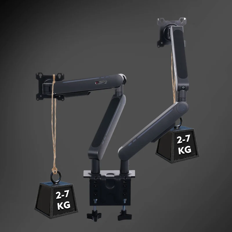 17"–32" Rotatable Adjustable Dual Monitor & Laptop Stand – Lift & Tilt LCD Arm