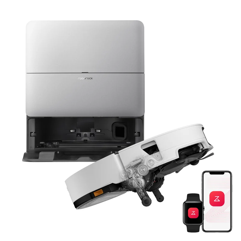 Roborock Saros 20 Sonic Aspirateur robot avec la toute nouvelle station RockDock®