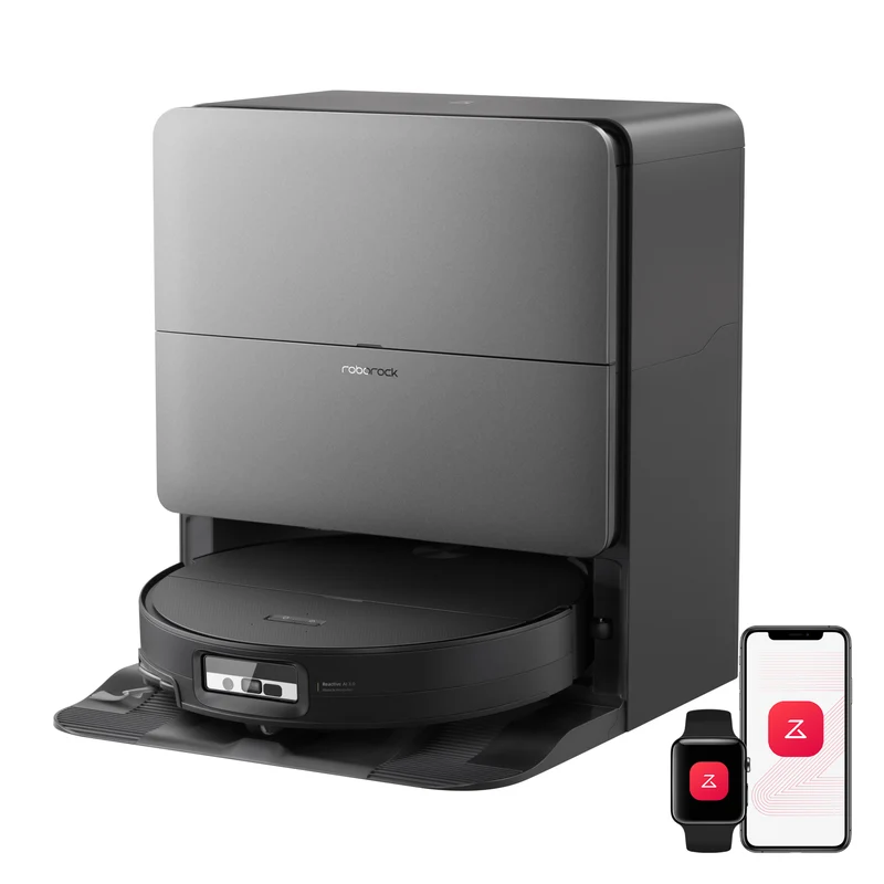 Roborock Saros 20 Sonic Aspirateur robot avec la toute nouvelle station RockDock®