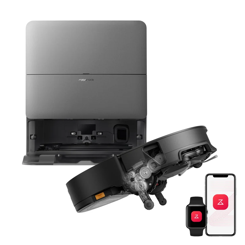 Roborock Saros 20 Sonic Aspirateur robot avec la toute nouvelle station RockDock®