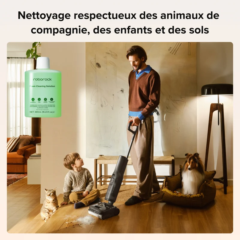 Roborock Solution Nettoyante Moussante 480 ml pour F25 ACE Pro