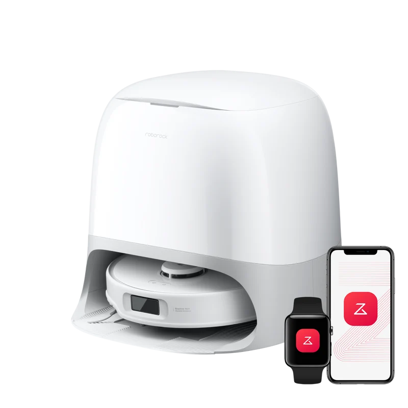 Roborock Qrevo Curv S5X robot aspirateur laveur avec station d’accueil multifonctionnelle 3.0
