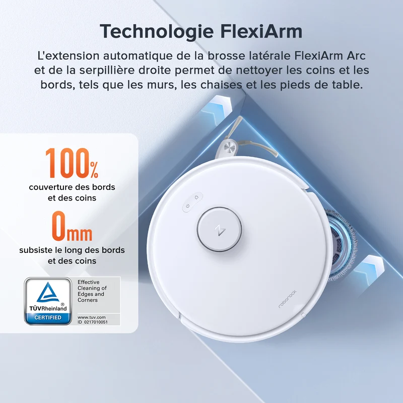 Roborock Qrevo Curv S5X robot aspirateur laveur avec station d’accueil multifonctionnelle 3.0