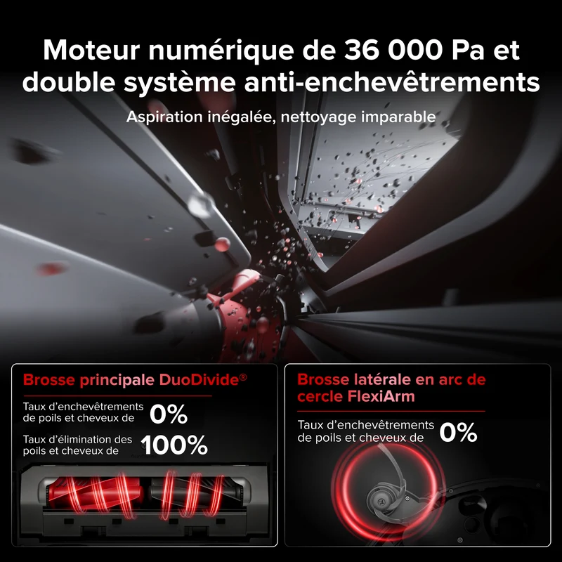 Roborock Saros 20 Robot aspirateur laveur 36 000 Pa avec AdaptiLift® Chassis 3.0