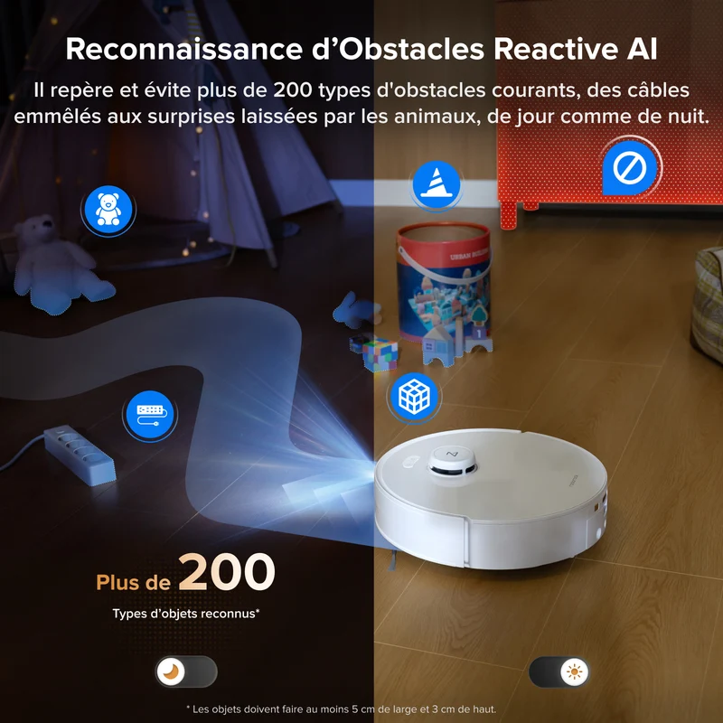 Roborock Qrevo Curv 2 Flow Aspirateur robot avec serpillière à rouleau et station d'accueil multifonctionnelle