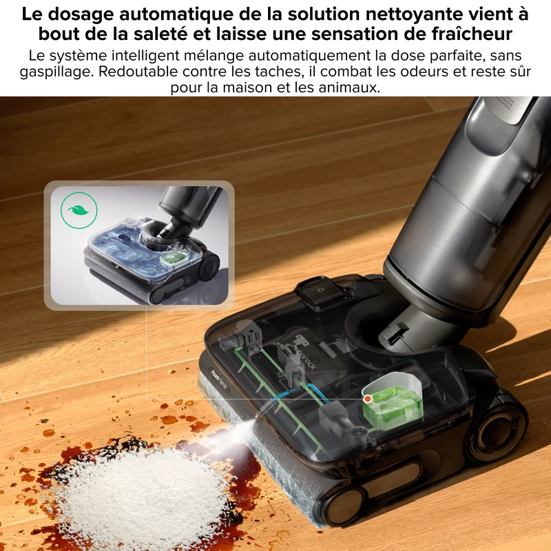 Aspirateur laveur Roborock F25 ACE Pro avec nettoyage JetFoaming™