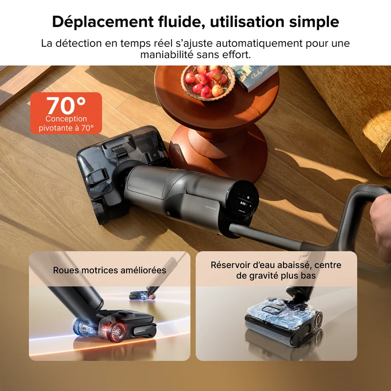 Aspirateur laveur Roborock F25 ACE Pro avec nettoyage JetFoaming™