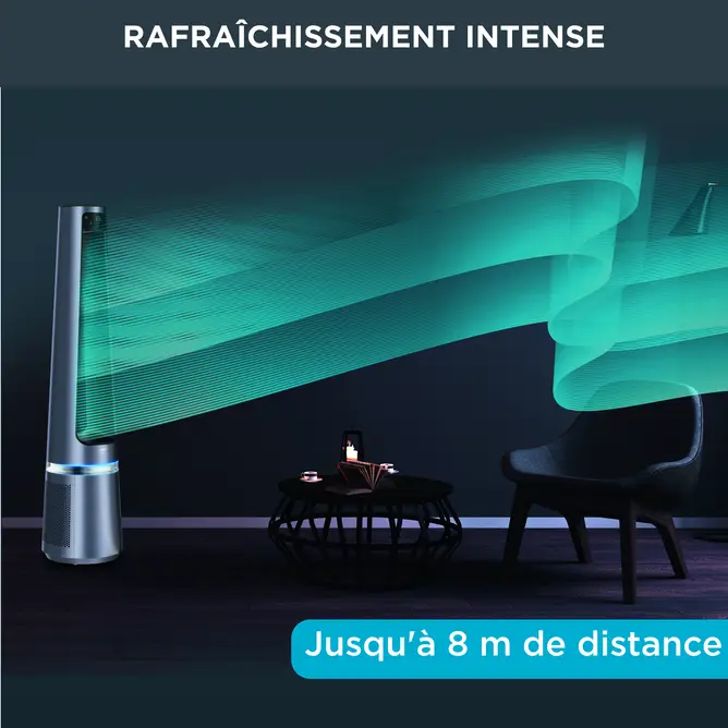 Rowenta Purificateur Ventilateur 2 en 1 Eclipse