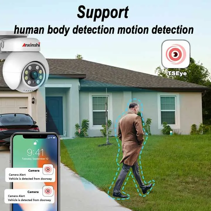 8MP IP HD Waterproof Camera with Two-Way Audio & Body Tracking