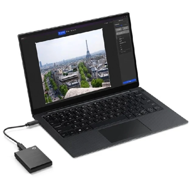 Seagate One Touch 2TB Portable SSD – Fast 2.5" SATA, Black