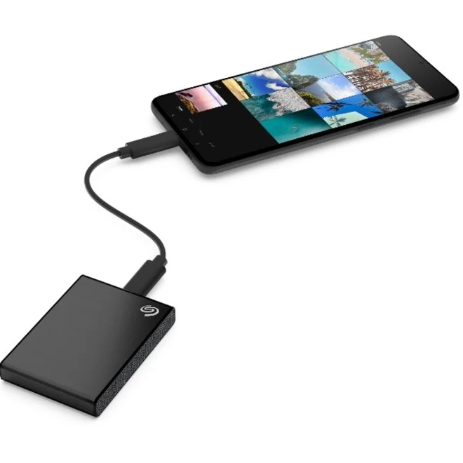 Seagate One Touch 2TB Portable SSD – Fast 2.5" SATA, Black