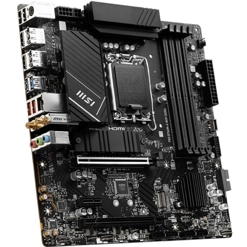 MSI PRO B760M-A WiFi DDR4 mATX Motherboard – LGA 1700, Intel B760 Chipset