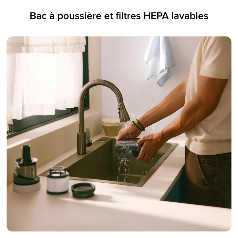 Roborock H60 Aspirateur sans fil 2-en-1 avec détection de puissance