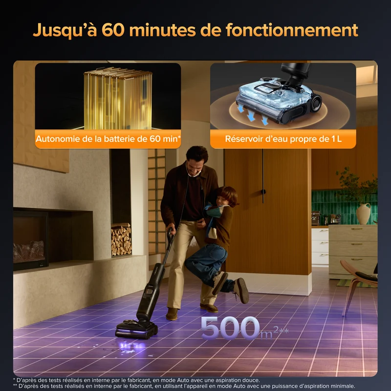 Roborock F25 Ultra – Aspirateur humide et sec avec vapeur et eau chaude