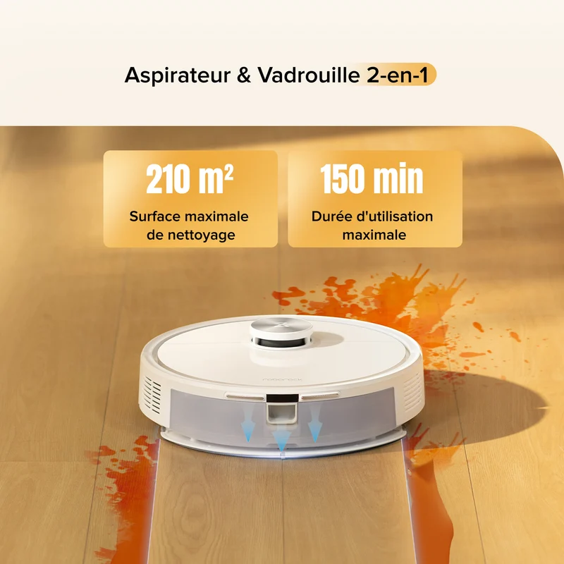 Roborock Q7 M5 ( Q7 Max amélioré ) robot aspirateur avec aspiration de 10 000 Pa