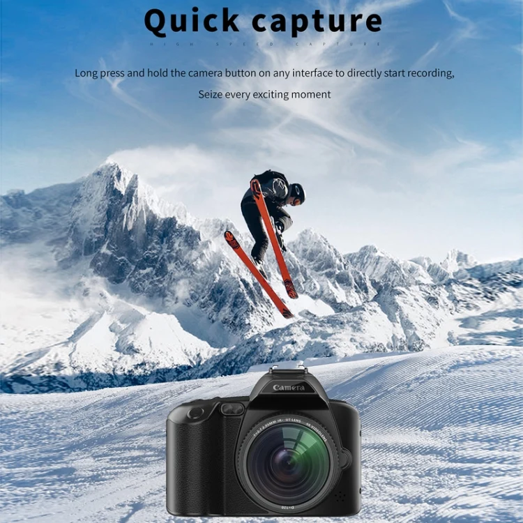 Dual-camera Night Vision 64 Million Pixel High-definition WIFI Digital Camera Standard+Light+Lens+Mic+Bracket