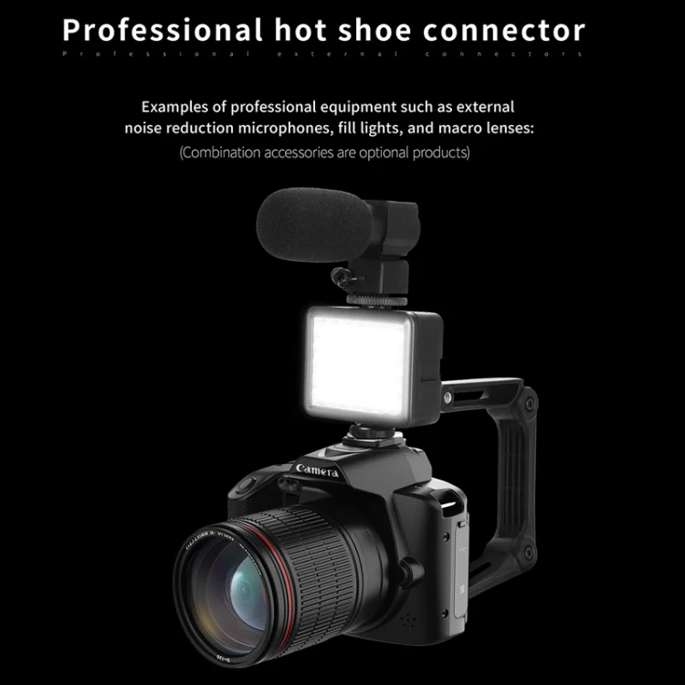 Dual-camera Night Vision 64 Million Pixel High-definition WIFI Digital Camera Standard+Light+Lens+Mic+Bracket