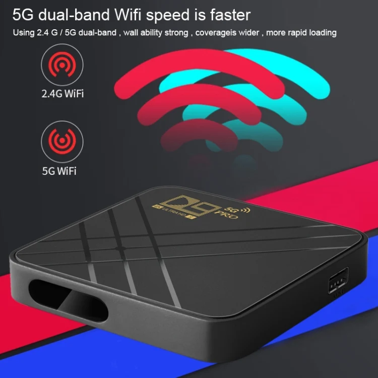 D9 PRO 2.4G/5G WIFI 4K HD Android TV Box(US Plug)