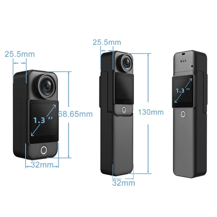 4K/30FPS 5G/2.4G HD Night Video Outdoor Waterproof Riding Record Thumb Camera, Spec: Battery White