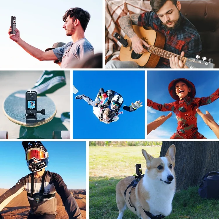 4K/30FPS 5G/2.4G HD Night Video Outdoor Waterproof Riding Record Thumb Camera, Spec: Battery White
