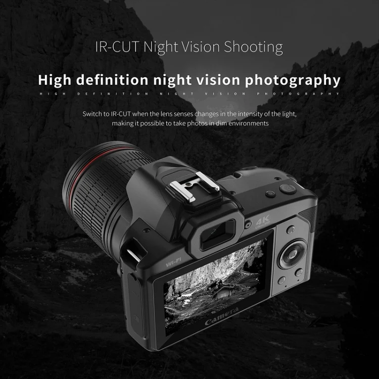 Dual-camera Night Vision 64 Million Pixel High-definition WIFI Digital Camera Standard+Microphone
