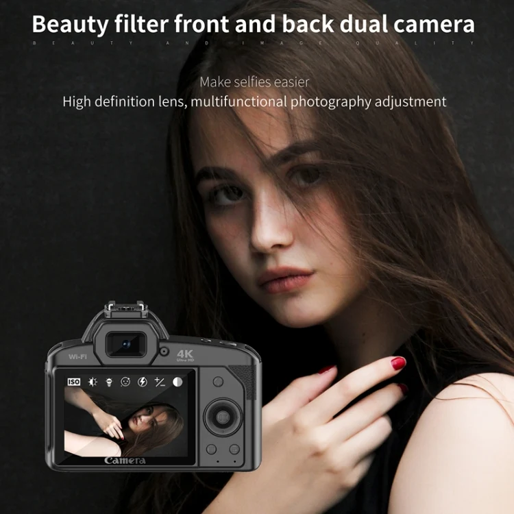 Dual-camera Night Vision 64 Million Pixel High-definition WIFI Digital Camera Standard+Microphone