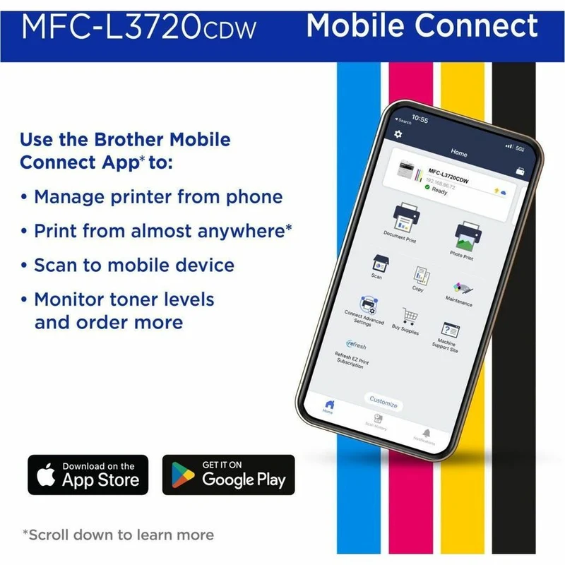 Brother MFC-L3720CDW Wireless Digital Color All-in-One Printer