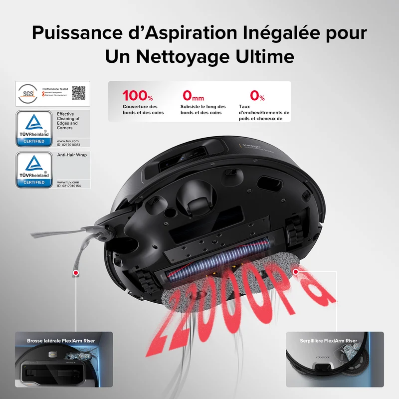 Roborock Saros Z70 robot aspirateur laveur avec bras mécanique OmniGrip™