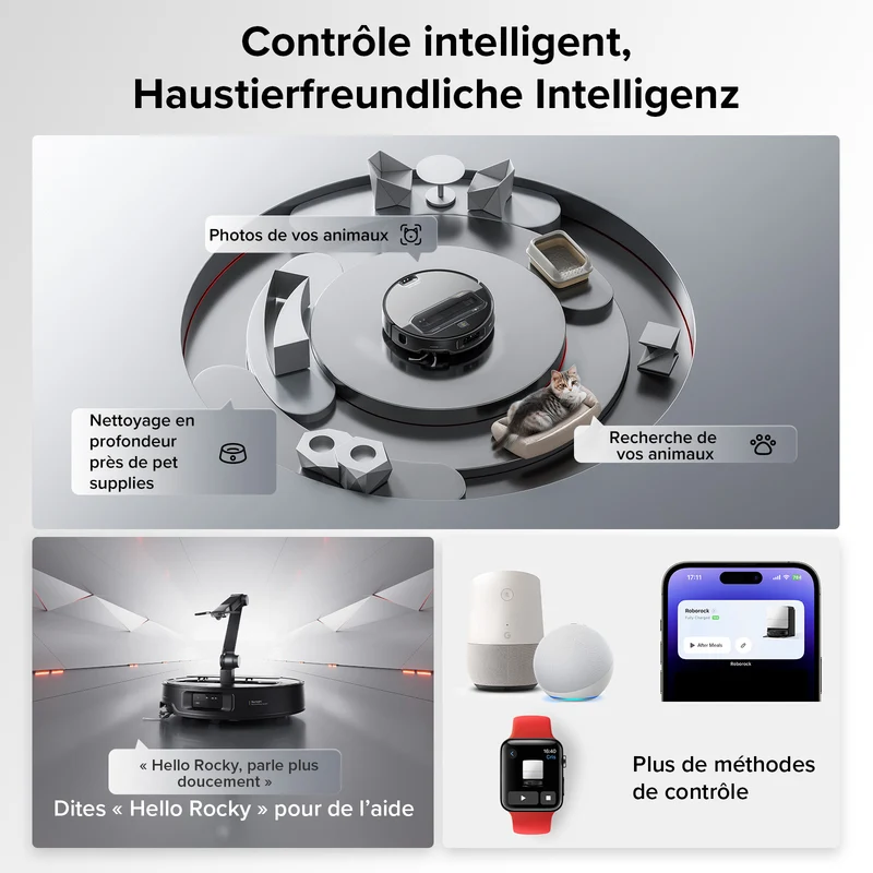 Roborock Saros Z70 robot aspirateur laveur avec bras mécanique OmniGrip™