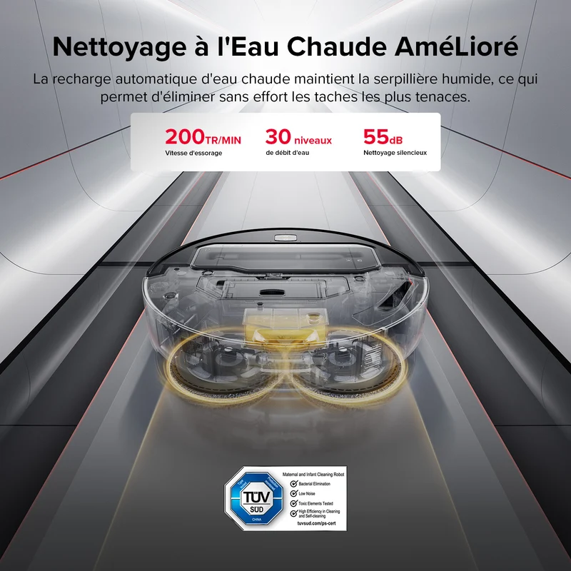 Roborock Saros Z70 robot aspirateur laveur avec bras mécanique OmniGrip™