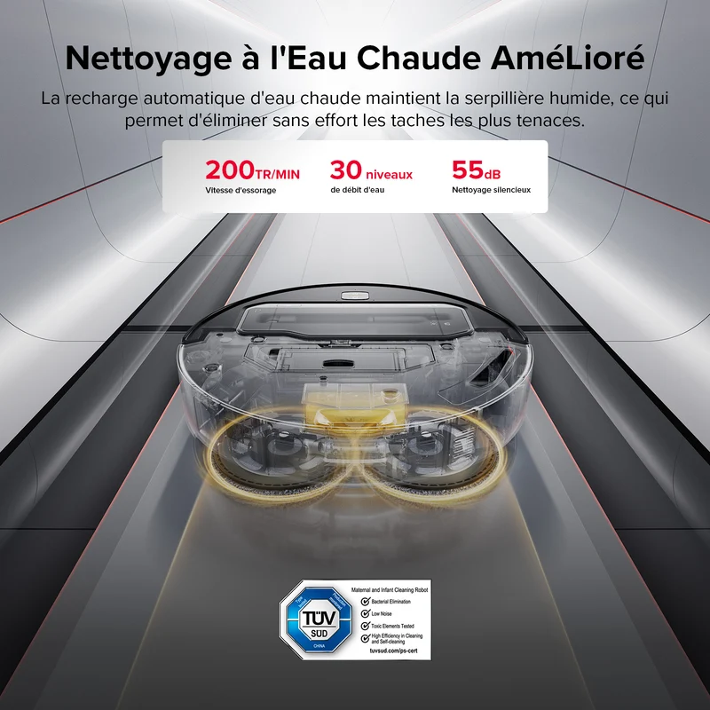 Roborock Saros Z70 robot aspirateur laveur avec bras mécanique OmniGrip™