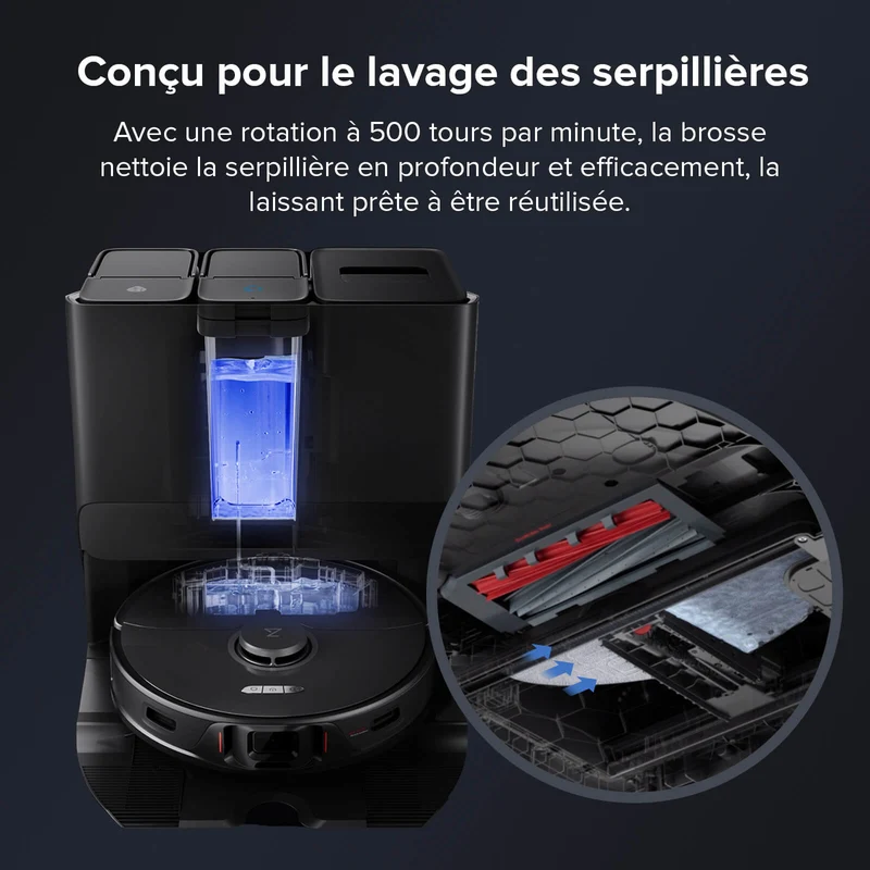 Roborock brosse de nettoyage de la station x2 pour Saros 10, S8 MaxV Ultra, S8 Max Ultra, S8 Pro Ultra, S7 MaxV Ultra, S7 Max Ultra
