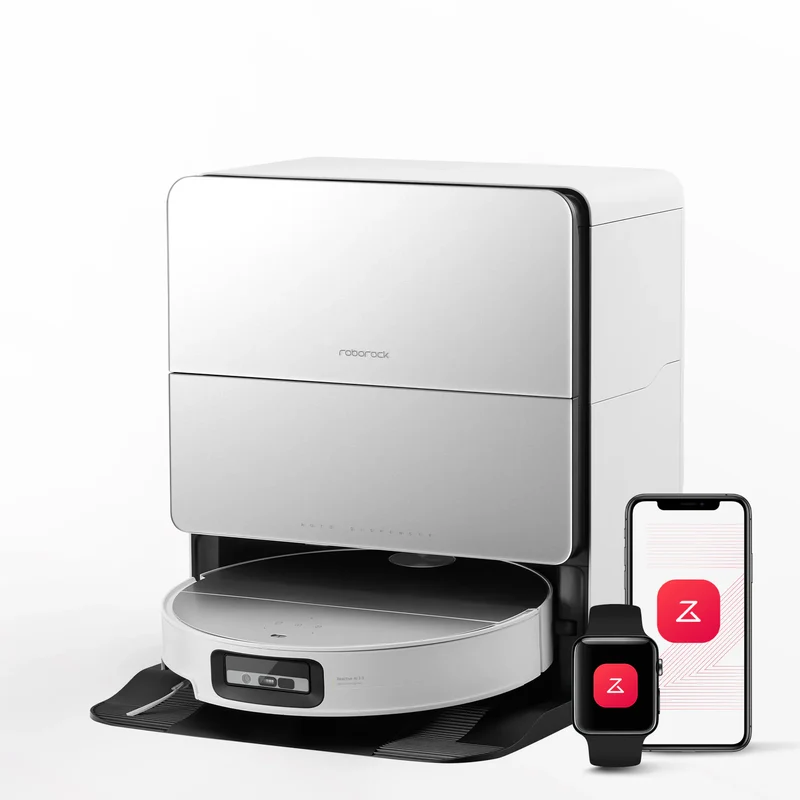 Roborock Saros 10 ( S8 MaxV Ultra amélioré ) robot aspirateur laveur avec station d’accueil multifonctionnelle RockDock® Ultra