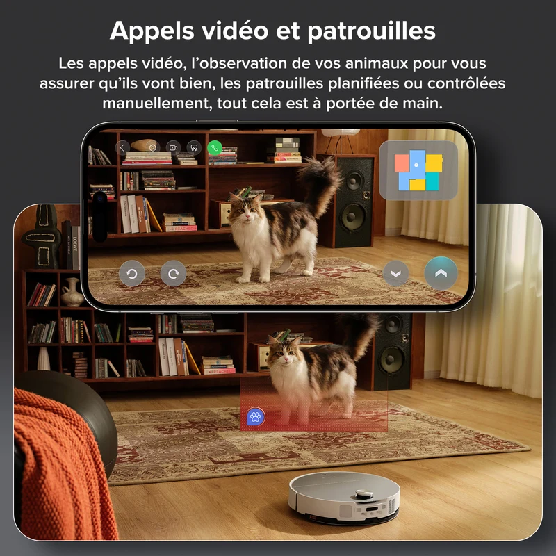 Roborock Saros 10 ( S8 MaxV Ultra amélioré ) robot aspirateur laveur avec station d’accueil multifonctionnelle RockDock® Ultra