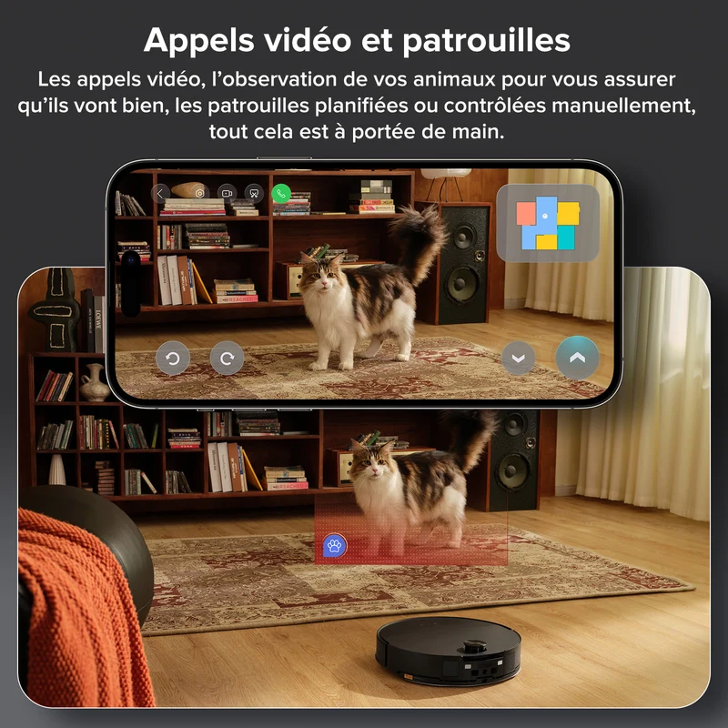 Roborock Saros 10 ( S8 MaxV Ultra amélioré ) robot aspirateur laveur avec station d’accueil multifonctionnelle RockDock® Ultra