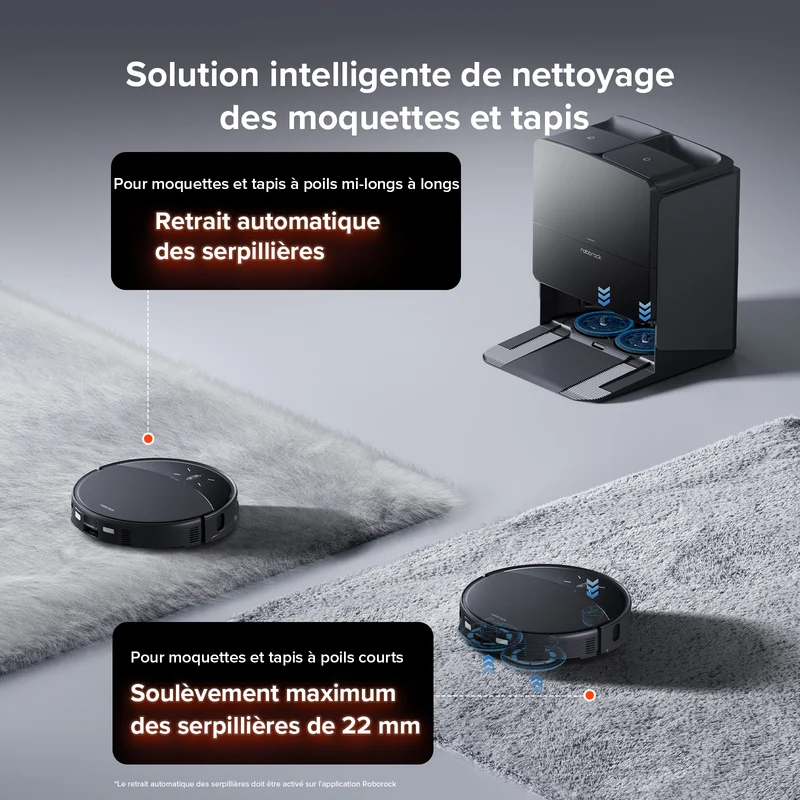 Roborock Saros 10R Robot Aspirateur avec Station Multifonction 4.0