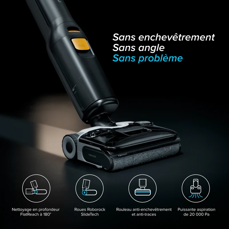 Roborock F25 XT aspirateur laveur sans fil sec et humide