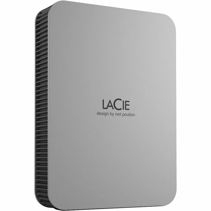 LaCie STLP1000400 1 TB Portable Hard Drive - External - Silver