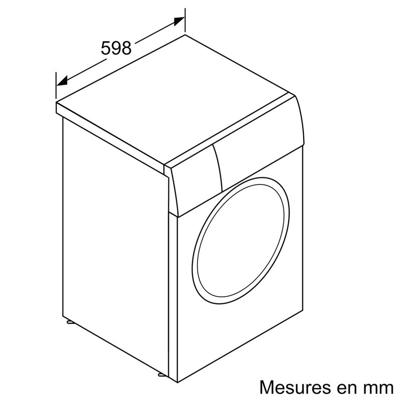 Lave‑linge Siemens à hublot (Pose libre, 10 kg)